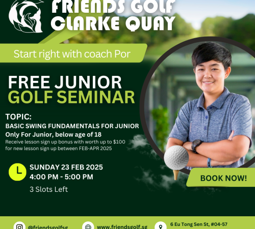 Meet our Expert Friends Golf Academy Coach, Por! Passionate professional dedicated to improving your game with personalized training and proven techniques. Learn from the best, get your Junior Golf Lesson now!