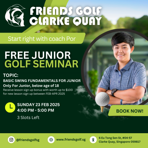 Meet our Expert Friends Golf Academy Coach, Por! Passionate professional dedicated to improving your game with personalized training and proven techniques. Learn from the best, get your Junior Golf Lesson now!
